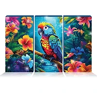 ArtSkills® Brilliant Art Parrot Paradise Stretched Canvas Diamond Painting Kit