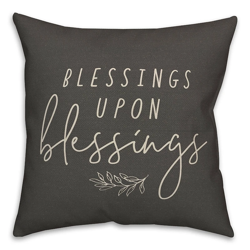 Blessings Upon Blessings Indoor/Outdoor Pillow