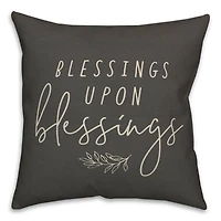Blessings Upon Blessings Indoor/Outdoor Pillow