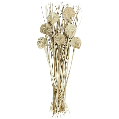 3ft. Brown Dried Plant Palm Leaf Natural Foliage with Grass