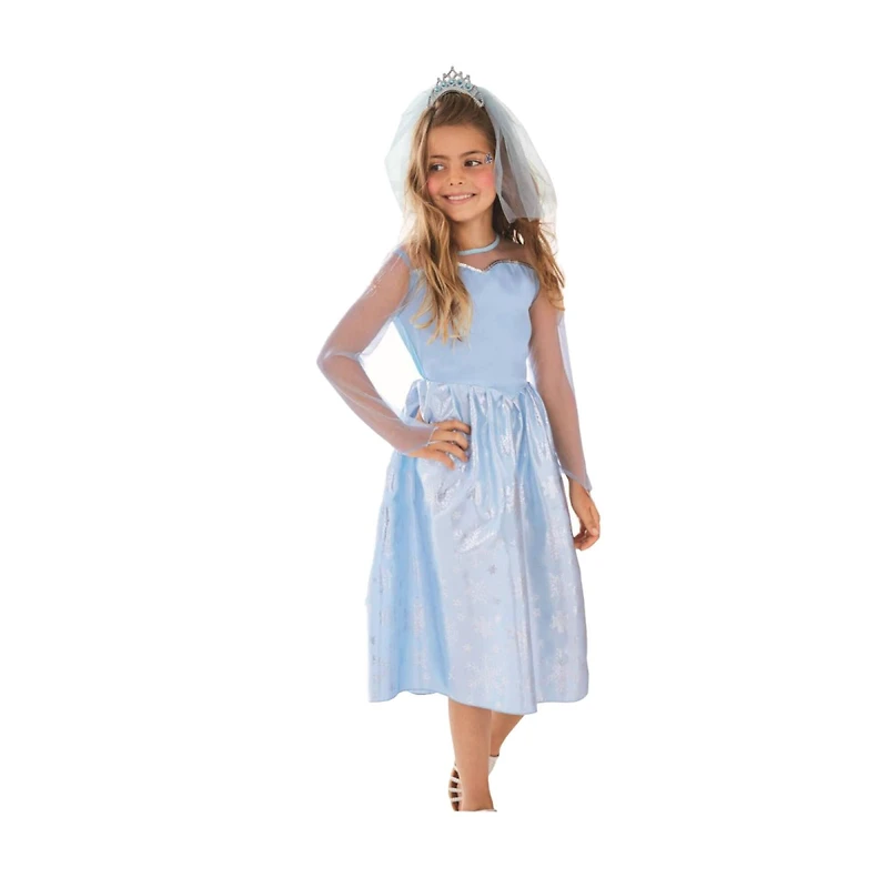 Blue & Silver Ice Princess Child Costume