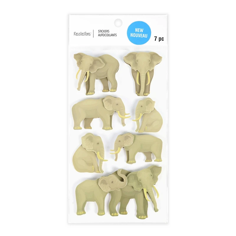 12 Pack: Elephant Stickers by Recollections™