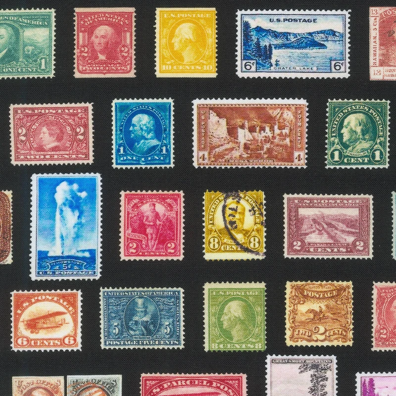 Robert Kaufman Stamps Cotton Fabric