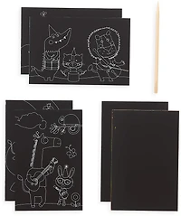 OOLY Mini Scratch & Scribble Safari Party Art Kit