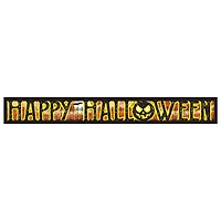 Beistle Metallic Happy Halloween Banners