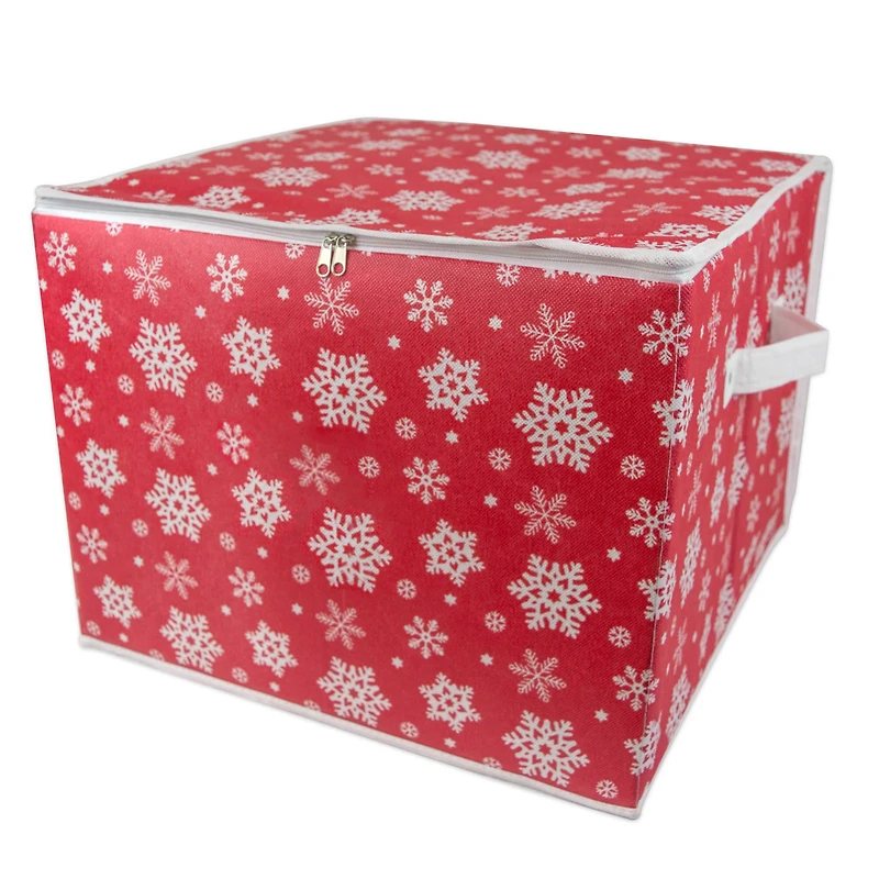DII® Snowflake Print Large Ornament Storage