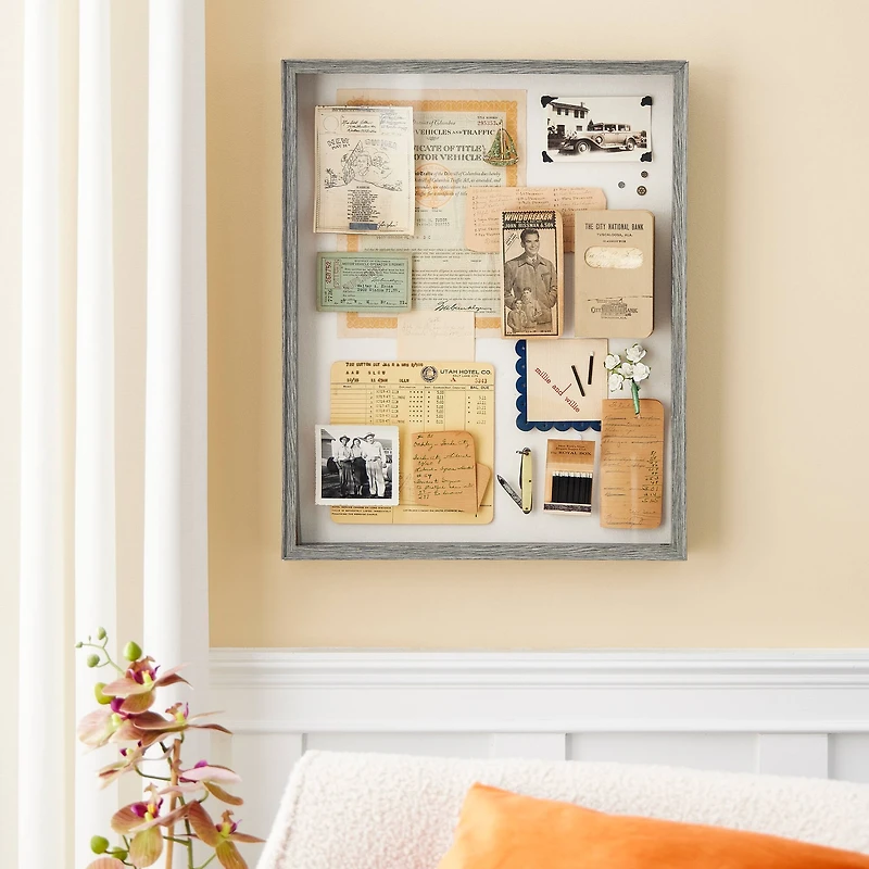 Gray Shadow Box by Studio Décor