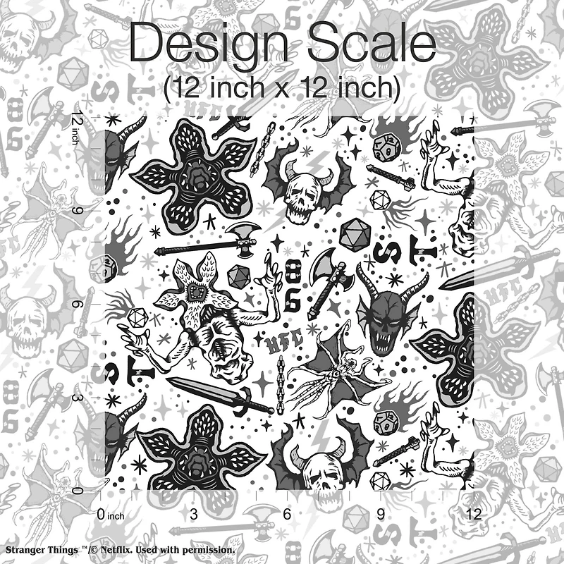 RoomMates Stranger Things Hellfire Club Black Peel & Stick Wallpaper