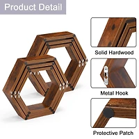 NEX™ Hexagon Floating Shelf Set