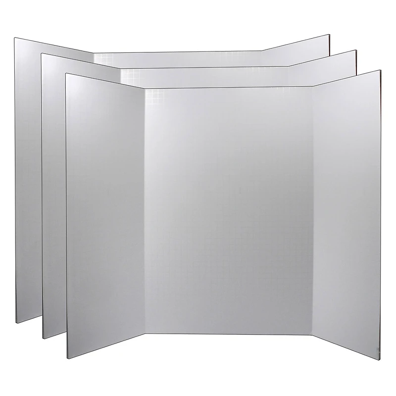 Ghostline® 28" x 22" White Foam Presentation Boards with 1/2" Faint Grid, 3ct.