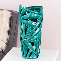 CosmoLiving by Cosmopolitan Green Ceramic Vase