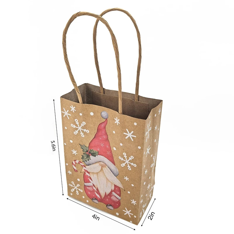 Mini Gnome Kraft Gift Bags, 6ct. by Celebrate It™