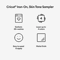 Cricut® Iron-On Heat Transfer Vinyl Sampler, Skin Tone