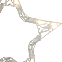 LED Lighted Twinkle Star Christmas Lights - 9.25' White Wire - 10ct