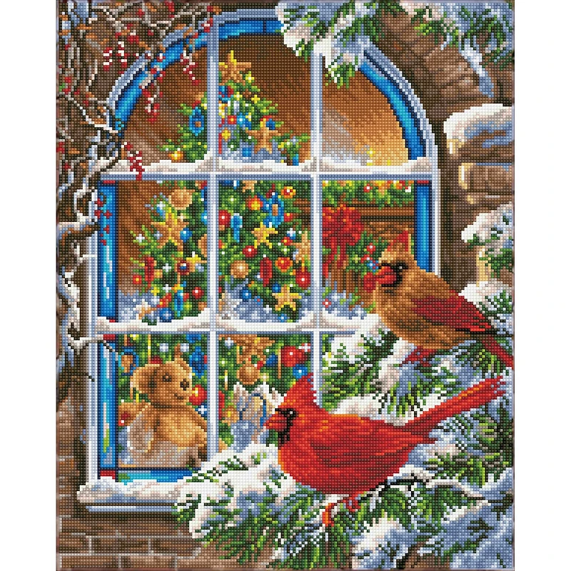 Diamond Dotz® Intermediate Christmas Window Diamond Painting Kit