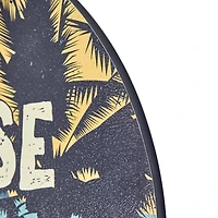 American Art Decor Escape to Paradise Round MDF Wall Plaque - 20" x 20" x 0.35"