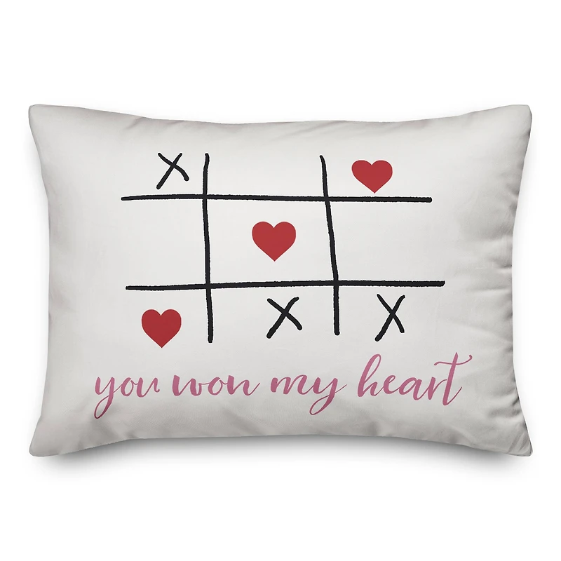 Won My Heart Rectangle Throw Pillow