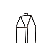 Hello Honey® 55.8" Metal House Shaped Fire Wood Holder with Handle