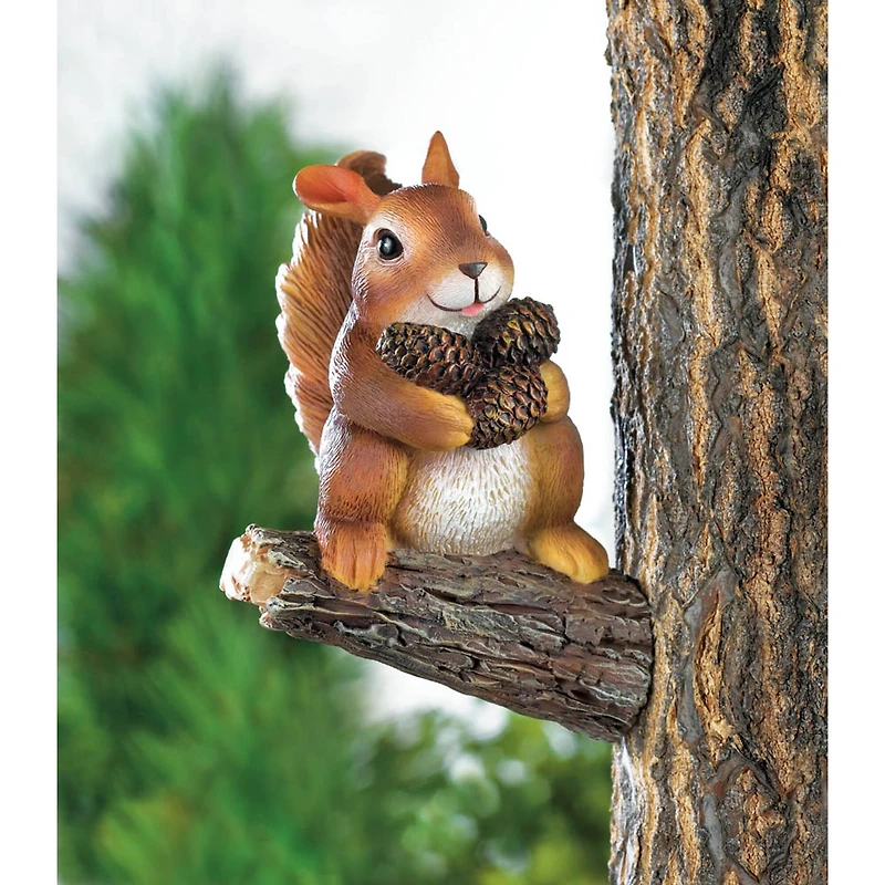 5.75" Gathering Squirrel Tree Décor