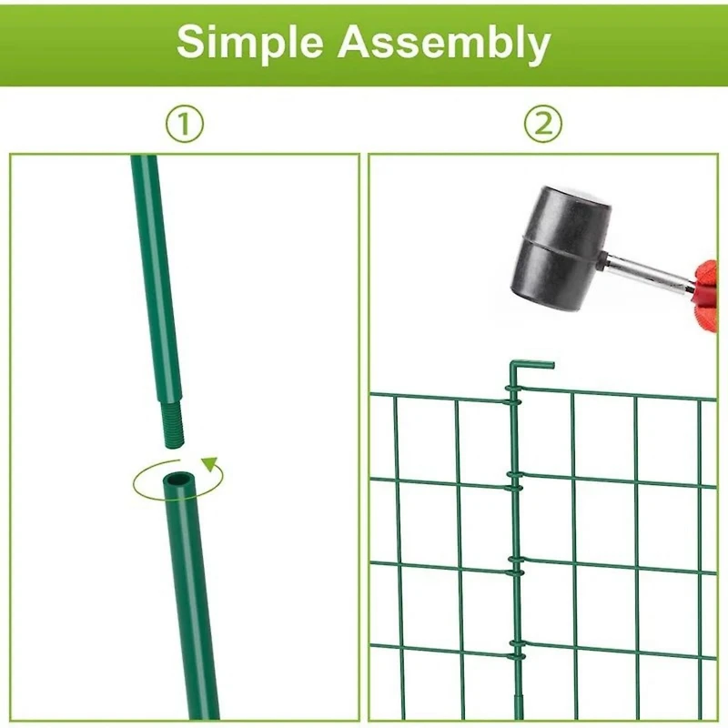 NEX™ Green Rustproof Folding Metal Fencing, 10ct.