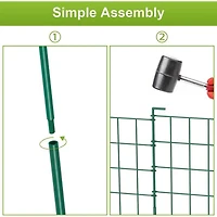 NEX™ Green Rustproof Folding Metal Fencing, 10ct.