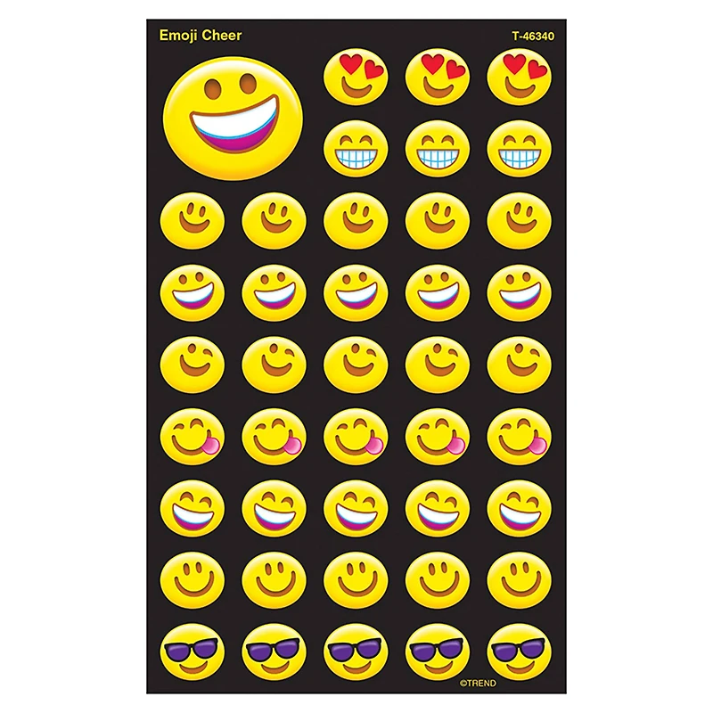 Trend Enterprises® Emoji Cheer superShapes Stickers, 6 Packs of 336