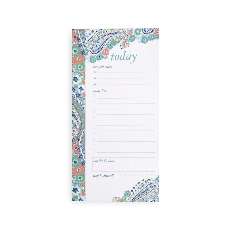 Vera Bradley® Citrus Paisley Daily Planner List Pad