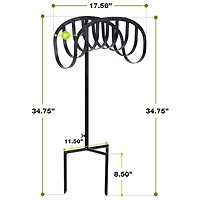 Sorbus Garden Hose Holder with 3-Prong Stake
