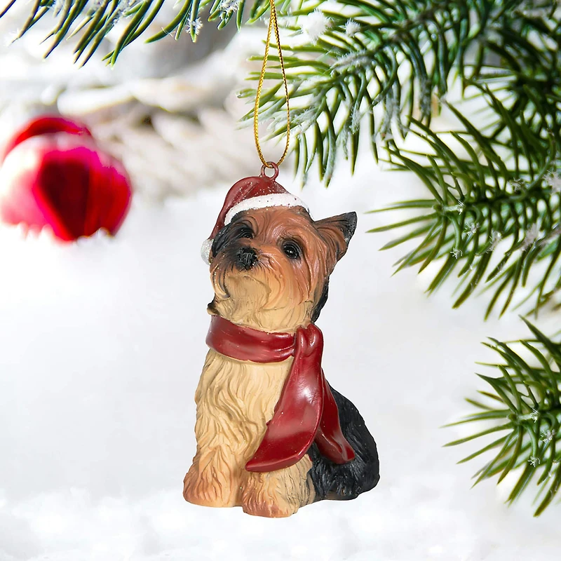 3.5" Yorkshire Terrier Holiday Dog Ornament