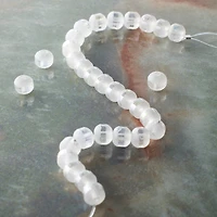 White Glass Round Beads, 6mm by Bead Landing™