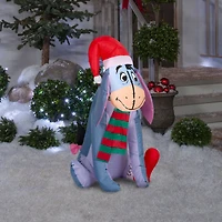 3.5ft. Airblown® Inflatable Christmas Eeyore in Santa Hat