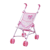 Hauck Love Heart Pretend Play 18" Baby Doll Umbrella Stroller