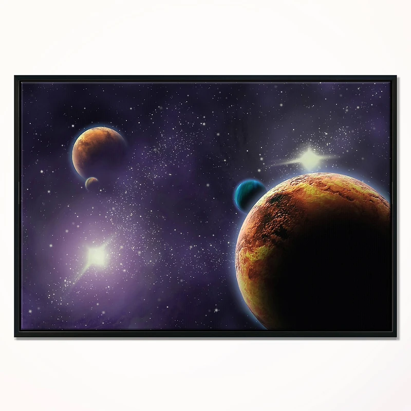Designart - Planets in Deep Dark Space