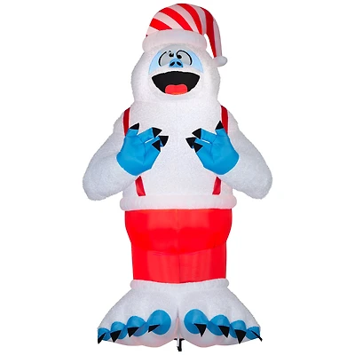 11ft. Airblown® Inflatable Giant Christmas Plush Bumble in Santa Hat & Suspenders