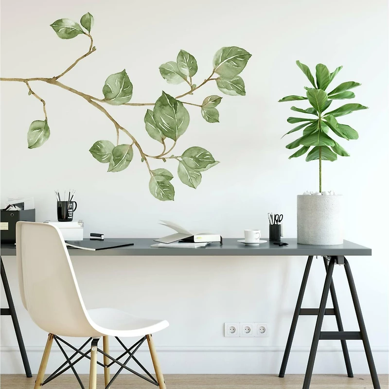 RoomMates Leaf Twig Peel & Stick Giant Wall Decals