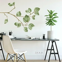 RoomMates Leaf Twig Peel & Stick Giant Wall Decals
