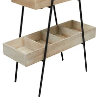 Brown Fir Modern Farmhouse Plantstand, 56" x 32" x 13"