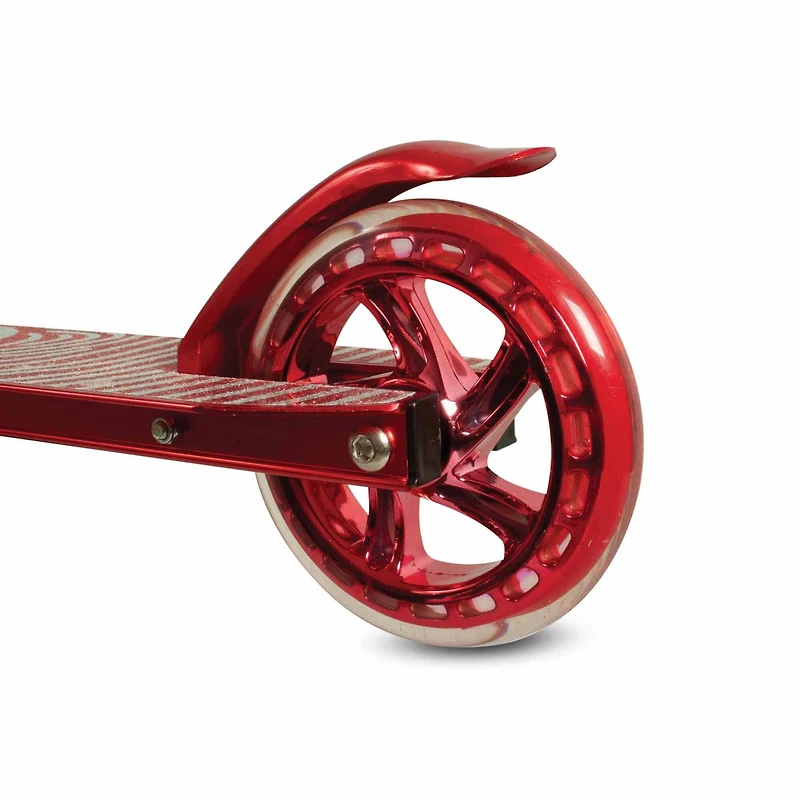 HY-PRO Zinc Red Aluminum Identity Folding Scooter