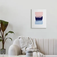 Stupell Industries Layered Squares Abstract Sides Blue Pink Canvas Wall Art