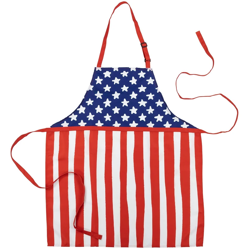 31.5" Adjustable Stars & Stripes Americana Cooking Apron