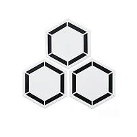 FloorPops Coltrane Peel & Stick Hexagon Floor Tiles