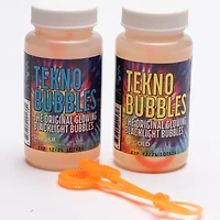 Atomic Bubbles 4oz. Blue & Gold Tekno Bubbles Bottles Set