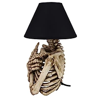 Design Toscano 14.5" Rest in Pieces Gothic Skeleton Table Lamp