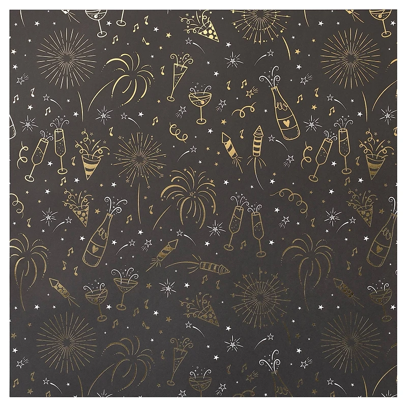 New Year's Eve Double-Sided Cardstock Paper by Recollections™, 12" x 12"