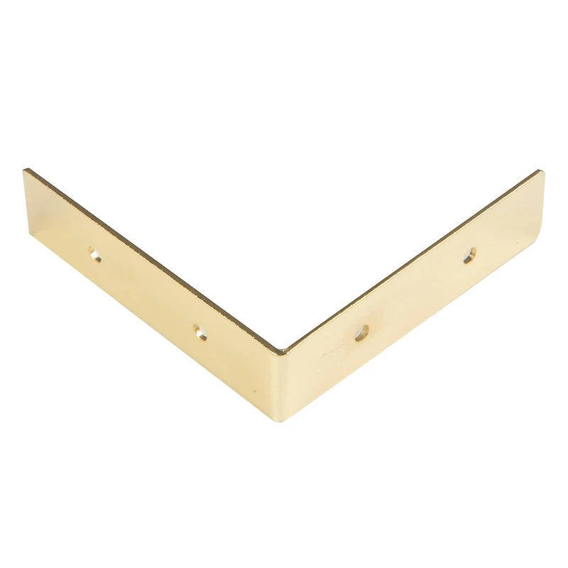 Dritz Home® Small Brass Campaign Smooth Right Angle Corners, 4ct.