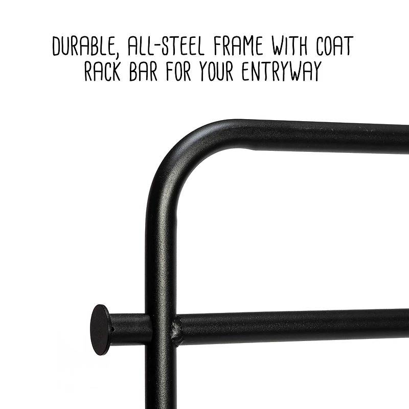 Honey Can Do Swivel Entryway Coat Rack with Shoe Storage
