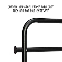 Honey Can Do Swivel Entryway Coat Rack with Shoe Storage