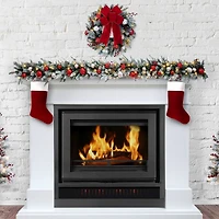 Haute Décor 6ft. Pre-Lit LED Snowfall Creek Garland