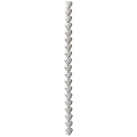 12 Pack:  Silver Hematite Heart Beads, 10mm by Bead Landing™