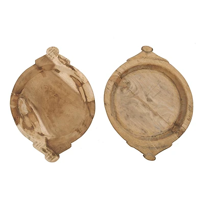 Hello Honey® Hand Carved Wooden Bowl Set